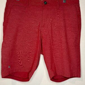 LINKSOUL Mens Solid Boardwalker Short - Red, Size 34